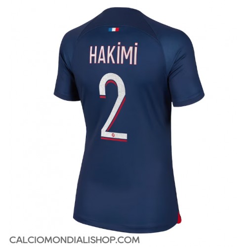 Maglie da calcio Paris Saint-Germain Achraf Hakimi #2 Prima Maglia Femminile 2023-24 Manica Corta